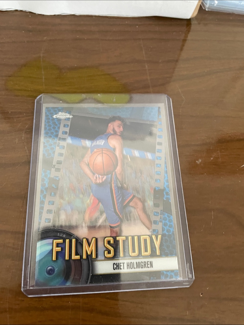 Topps Chrome Film Study Basketball Card - Blue, Gold, Black